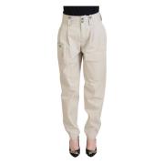 Chique Beige Katoenen Broek Elegant Comfort Dolce & Gabbana , Beige , ...