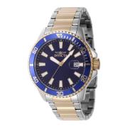 Pro Diver Quartz Horloge Blauwe Wijzerplaat Invicta Watches , Gray , H...