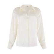 Lange Mouw Top Anna Van Toor , Beige , Dames