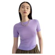 Kasjmier Korte Mouw Top Aeron , Purple , Dames