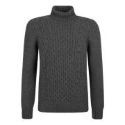 Antraciet Sweatshirt Aw24 Drumohr , Gray , Heren