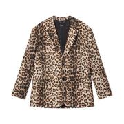 Leopard Blazer Alix The Label , Brown , Dames