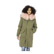 Lange Parka met Bont Capuchon Mr&Mrs Italy , Green , Dames