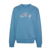 Bloemenprint Crew Neck Sweater Givenchy , Blue , Heren