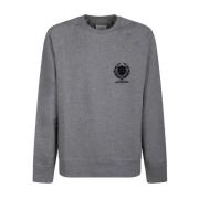 Lichtgrijze Sweatshirt met Geborduurd Logo Givenchy , Gray , Heren