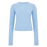 Blauwe Trui Stijlvol Model Pinko , Blue , Dames