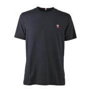 Geborduurd Logo Crew Neck T-shirt Tommy Hilfiger , Blue , Heren