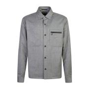 Grijze Casual Overhemden Ermenegildo Zegna , Gray , Heren