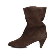 Bruin Suède Stiletto Enkellaars Anonymous Copenhagen , Brown , Dames