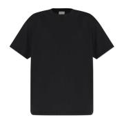 Ronde hals T-shirt Saint Laurent , Black , Heren