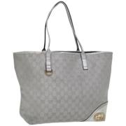 Pre-owned Canvas totes Gucci Vintage , Gray , Dames