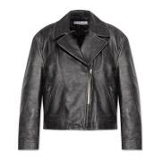 Leren jas met een vintage effect Acne Studios , Black , Dames