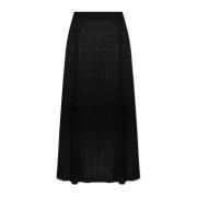 Kanten Rok Ganni , Black , Dames