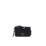 Phenix Zwarte Schoudertas Prada , Black , Dames