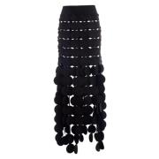 Cirkel Maxi Rok Dubbele Laag A.w.a.k.e. Mode , Black , Dames