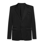 Blazer met open revers Bottega Veneta , Black , Heren