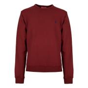 Bordeauxrood Katoenen Crew-Neck Sweatshirt Gallo , Red , Unisex