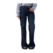 Moderne Dojo Soho Dark Flared Jeans 7 For All Mankind , Blue , Dames