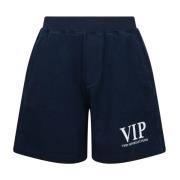 Navy Blue Jogging Bermuda Shorts Dsquared2 , Blue , Heren