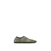 Mesh Kristal Ballerina Flats Christopher Esber , Green , Dames