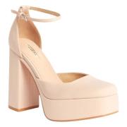 Sandalettes met hak Corina , Beige , Dames