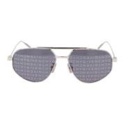 Moderne Pilot Metalen Zonnebril Givenchy , Gray , Unisex