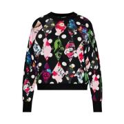 Trui met ronde hals Desigual , Multicolor , Dames