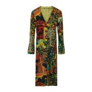 Elegante Midi Jurk Desigual , Multicolor , Dames