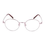 Ronde Metalen Frame Bril Esprit , Pink , Dames