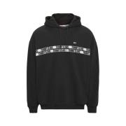 Hoodie Tommy Jeans , Black , Heren