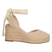 Plateau Sandalen Corina , Beige , Dames