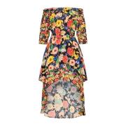 Elegante Midi Jurk Desigual , Multicolor , Dames