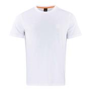 Korte Mouw T-shirt Hugo Boss , White , Heren