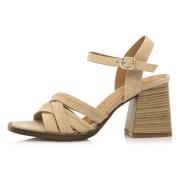 Fleur Heeled sandals Mustang , Beige , Dames