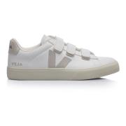 Witte Leren Sneakers Vrouwen Veja , White , Dames