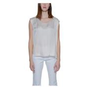 Witte korte mouw blouse Street One , White , Dames