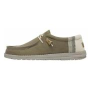 Wally Linen Natural Lace Shoes Hey Dude , Green , Heren