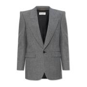 Geruite blazer Saint Laurent , Gray , Dames