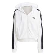 3 Stripes French Terry Hoodie Adidas , White , Dames