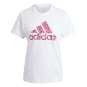 Dierenprint Grafisch T-shirt Adidas , White , Dames