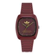 Retro Wave Two Burgundy Horloge Adidas , Brown , Unisex