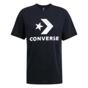 Center Front Large Logo Star Chev T-shirt Converse , Black , Heren