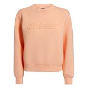 Elly Cn Sweatshirt Hoodie Guess , Pink , Dames