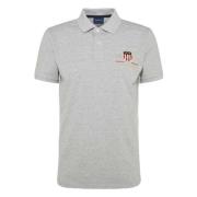 Polo met korte mouwen Gant , Gray , Heren