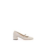 Elegante Mary Jane Stijl Leren Pumps Jimmy Choo , Beige , Dames