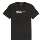 Hardloop T-shirt Puma , Black , Heren