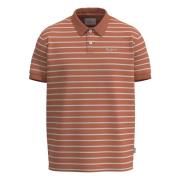 Strepen Korte Mouw Polo Pepe Jeans , Orange , Heren