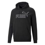 Essentials Elevated Hoodie Puma , Black , Heren