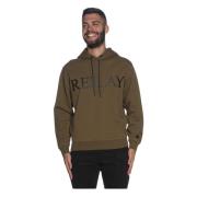 Hoodie Replay , Green , Heren