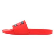 Pool Sandals Tommy Hilfiger , Red , Heren